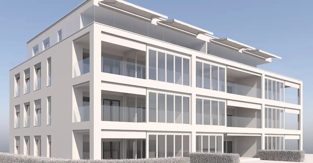 3D Architektur - Immobilien Modell Mehrfamilienhaus