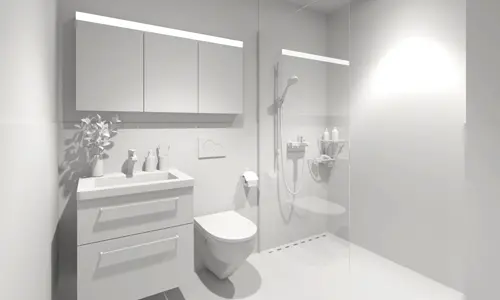 3D Modell Badezimmer