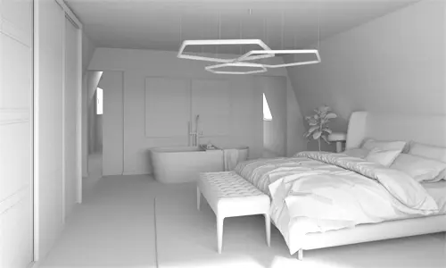 3D Modell Schlafzimmer