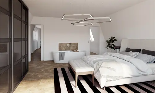 3D Visualisierung Schlafzimmer