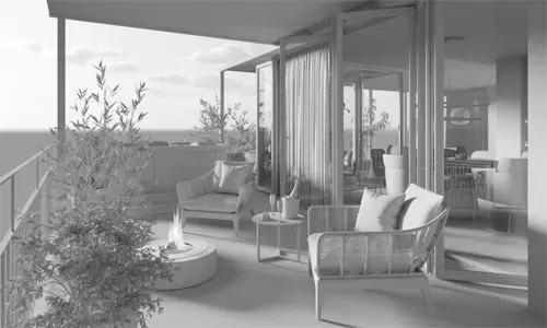 3D Modell Terrasse