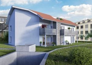Zürich 3D Architektur Rendering, Visualisierung Mehrfamilienhaus in Frick Zürich 3D Architektur Rendering, Visualisierung Mehrfamilienhaus in Frick