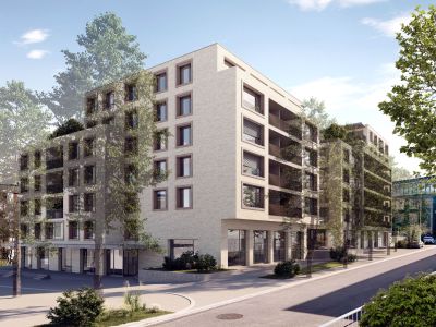 3D Architektur Rendering Wohn und Gewerbehaus 3D Architektur Rendering Wohn und Gewerbehaus
