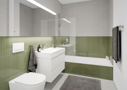 badezimmer 3d visualisierung modern Moderne 3D Visualisierung eines stilvollen Badezimmers