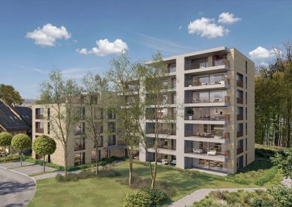 wohnüberbauung architekturvisualisierung aussenansicht Architekturvisualisierung einer Wohnüberbauung als Aussenansicht