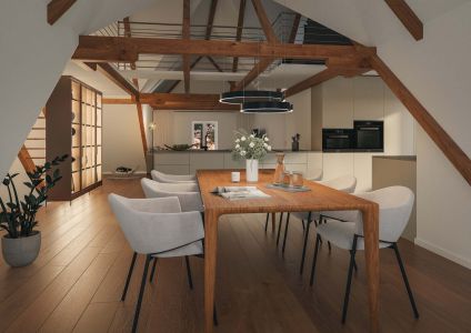 kueche essbereich dachgeschoss 3d visualisierung kueche essbereich dachgeschoss 3d visualisierung